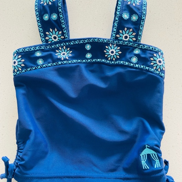Cabana Life 2 Piece Embroidered Bathing Suit Size 6-12 Months - Picture 5 of 10
